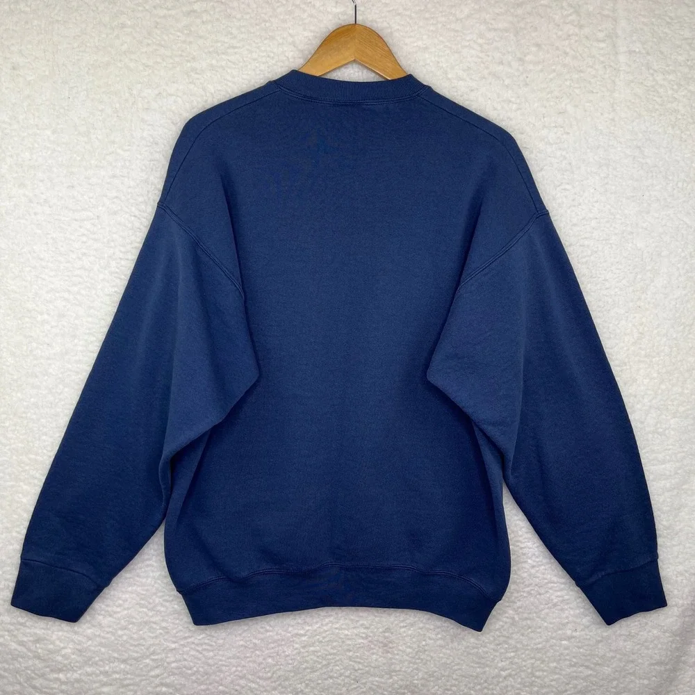Nike Air Kids Sweatshirt Navy Blue Embroidered Logo Pullover Crewneck Vintage XL